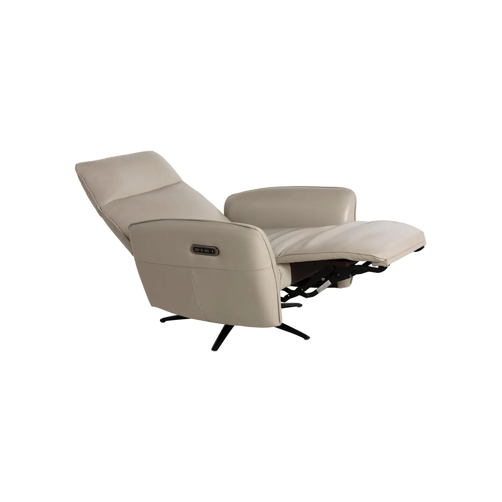 Rix Massage Power Recliner Chair, Neutral Leather | Barker & Stonehouse 5