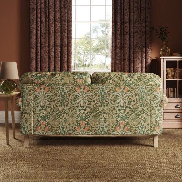 Jolene William Morris Woodland Weeds Print Velvet 3 Seater Sofa 3