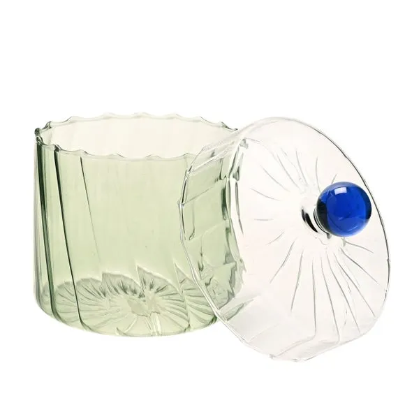 Hestia Handmade Coloured Glass Trinket Box 2