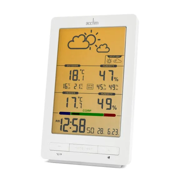 Acctim Skyler 6-in-1 Barometric Weather Station Clock 6