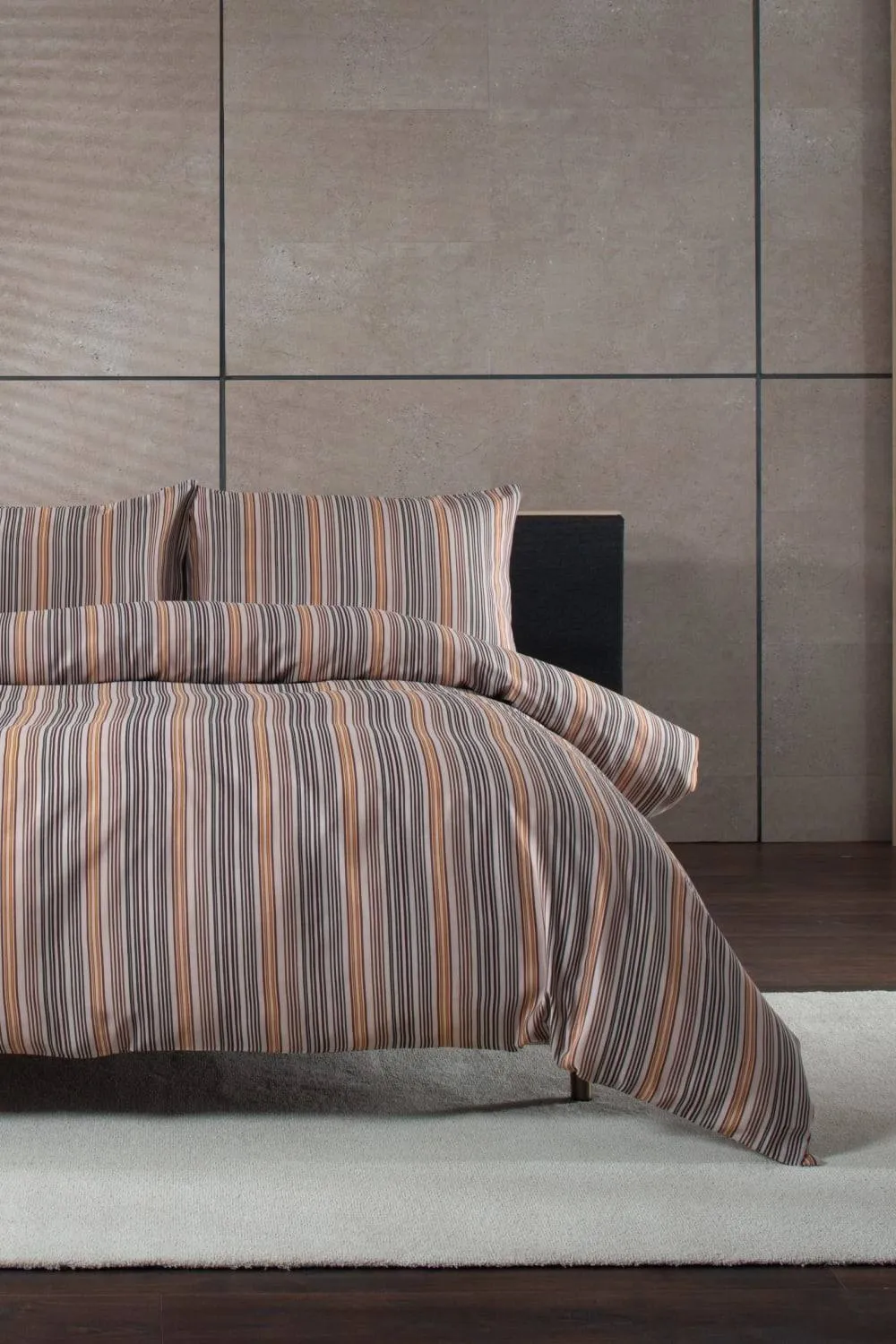 Deyongs Studio Fine Stripe Cotton Printed Duvet Set 2