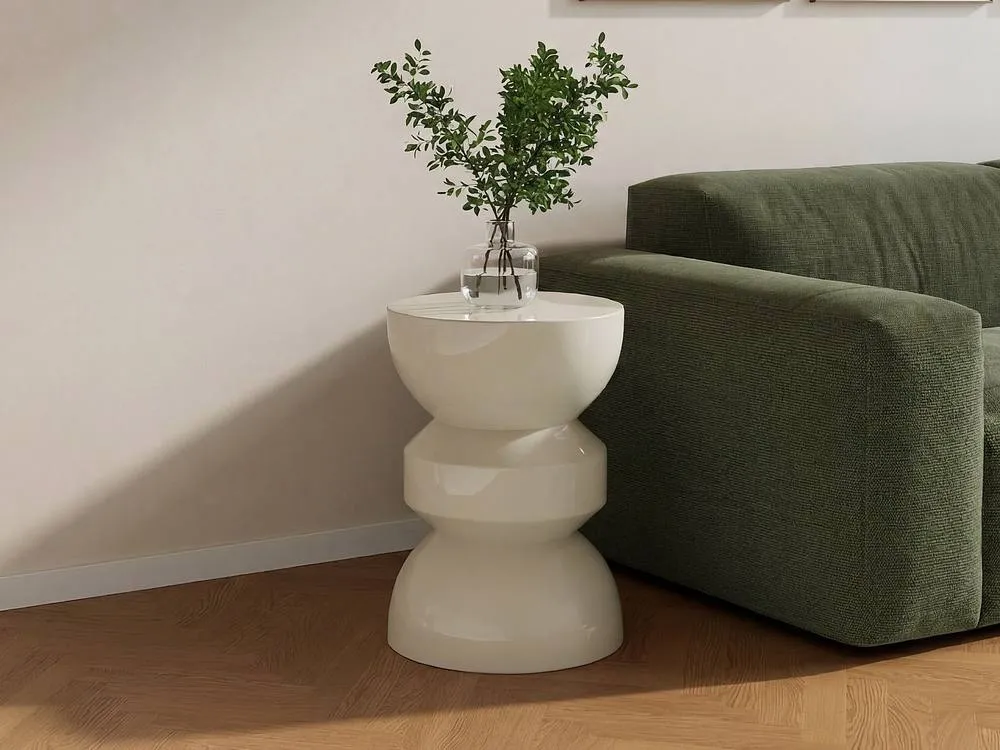 Vente-unique Metal Garden Side Table - White - TOQO By MYLIA 5