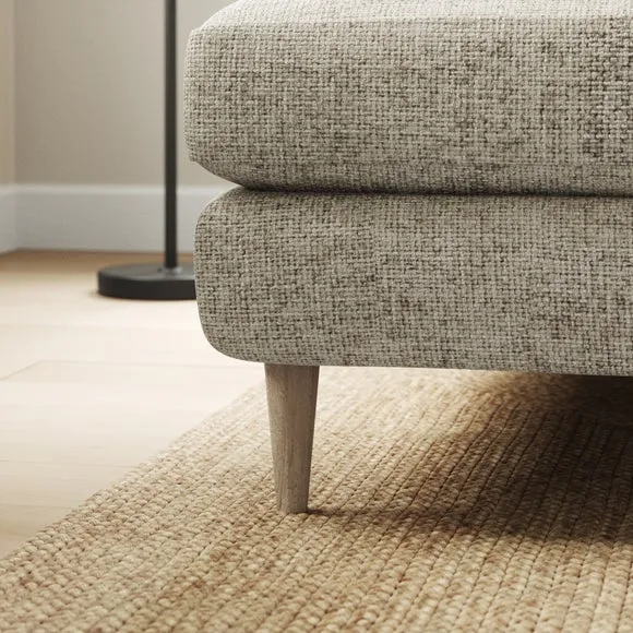 Sven Chunky Chenille Large Corner Chaise Sofa 4
