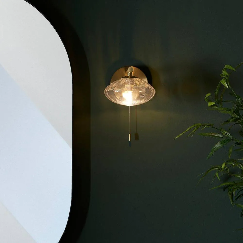 Netlighting 'ORISTANO' Non Dimmable Stylish Contemporary Bathroom Glass Wall Lamp in Yellow 3