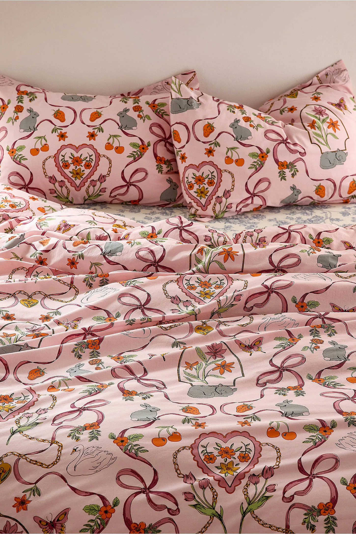 Pink Mariya Duvet Set - Pink King
