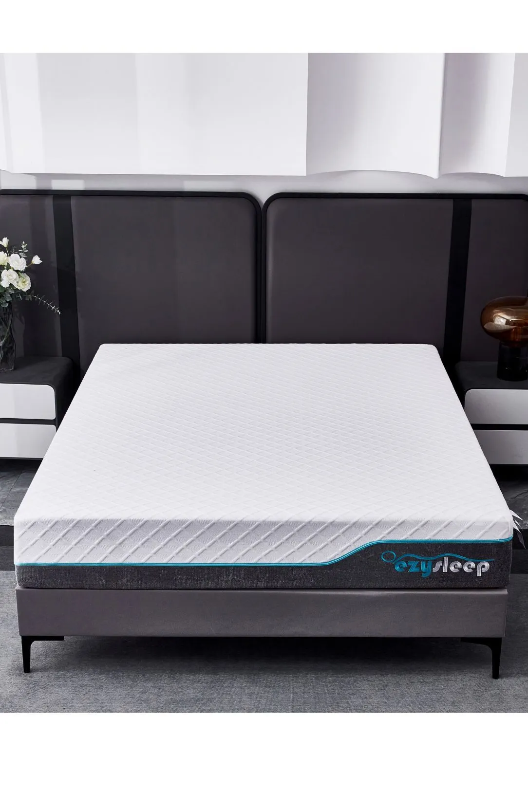 Ezysleep 24cm Astra Foam Hybrid Mattress - 5 Year Guarantee in White 2