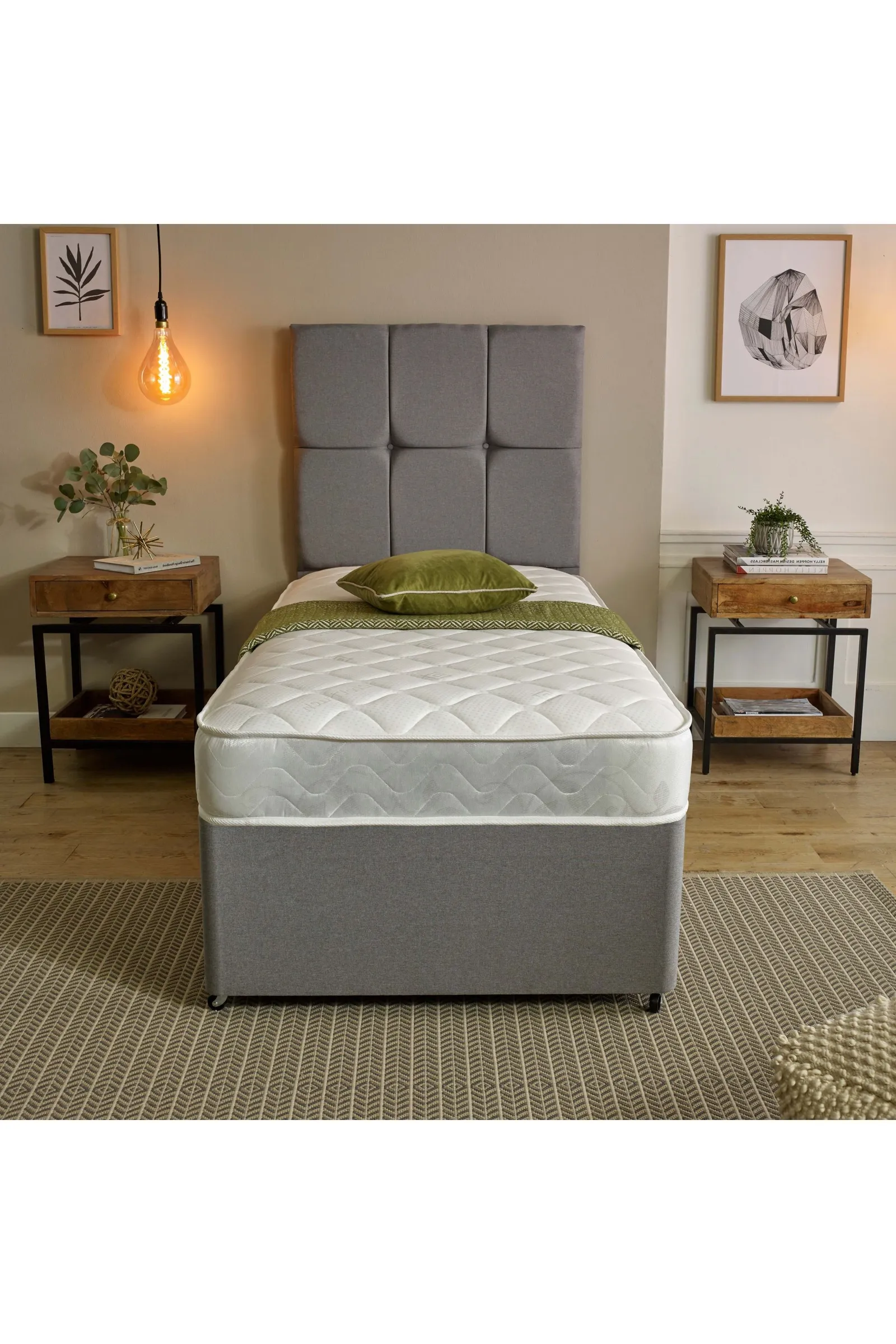 eXtreme Comfort Ltd CoolTouch Essentials 18cm Spring Mattress Soft Feel in White 2
