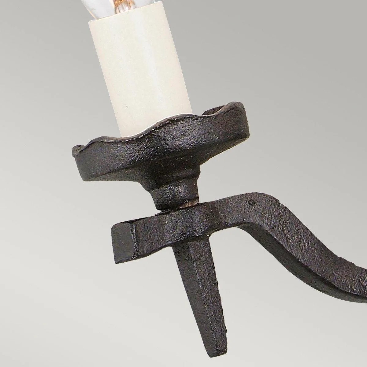 Netlighting Rectory 2 Light Indoor Candle Wall Light Black E14 2