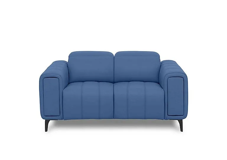 Elphaba Leather 2 Seater Sofa with Storage Arms