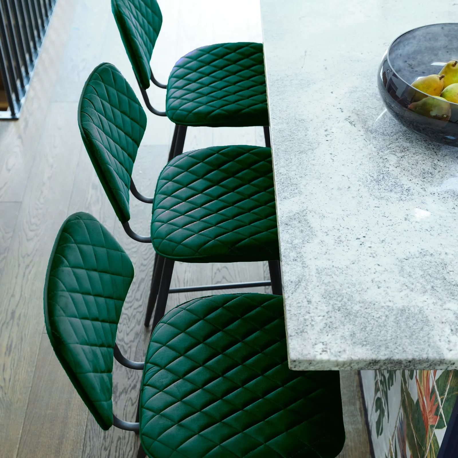 Archer Counter Stool, Green Velvet | Barker & Stonehouse 2