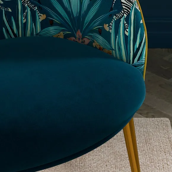 Bella Dining Chair, Utopia and Teal Velvet 3