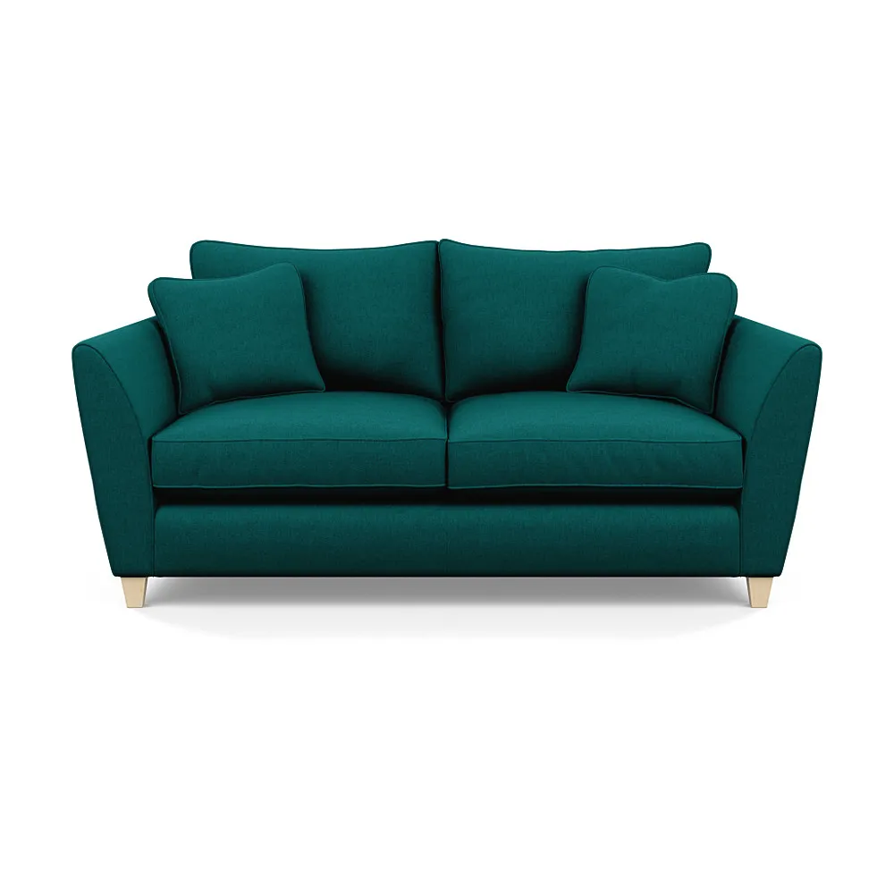 Heal's Torino 3 Seater Sofa Brushed Cotton Pine Natural Feet 1