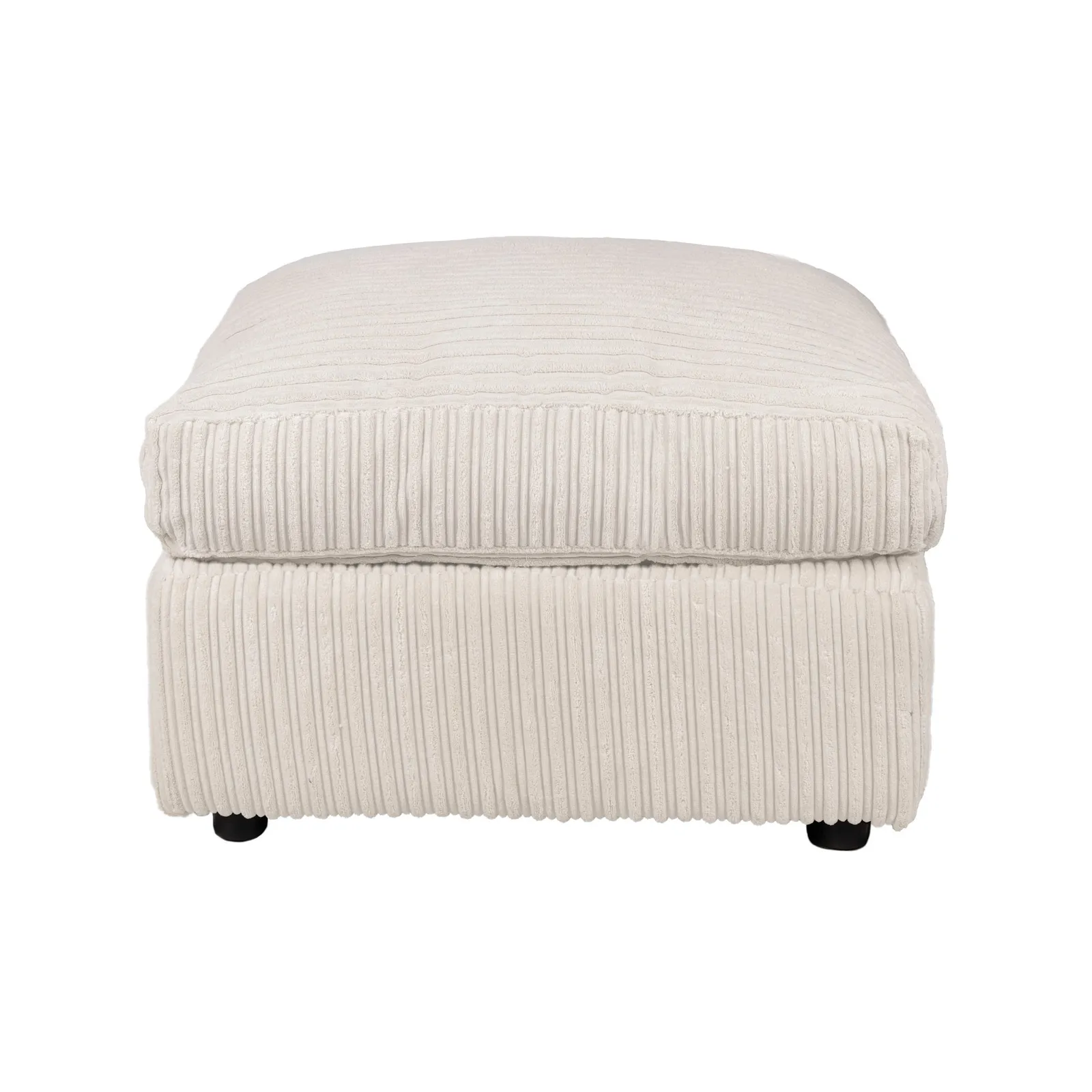 Blake Jumbo Cord Footstool Cream