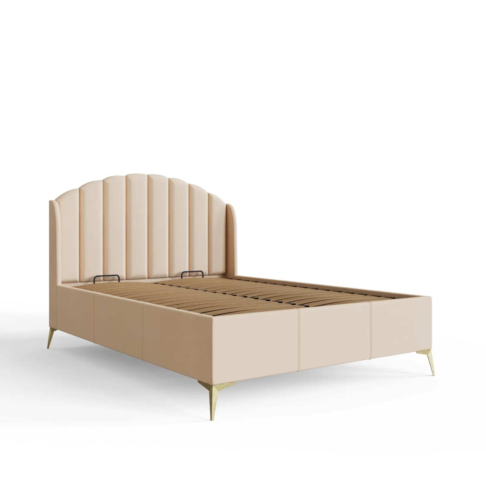 GFW Pettine End Lift Ottoman Storage Bed in Natural 4