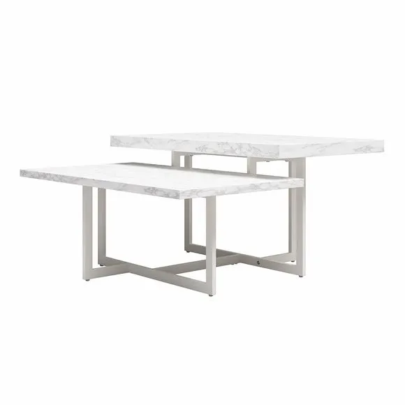 Brielle Coffee Table, Faux Marble 4