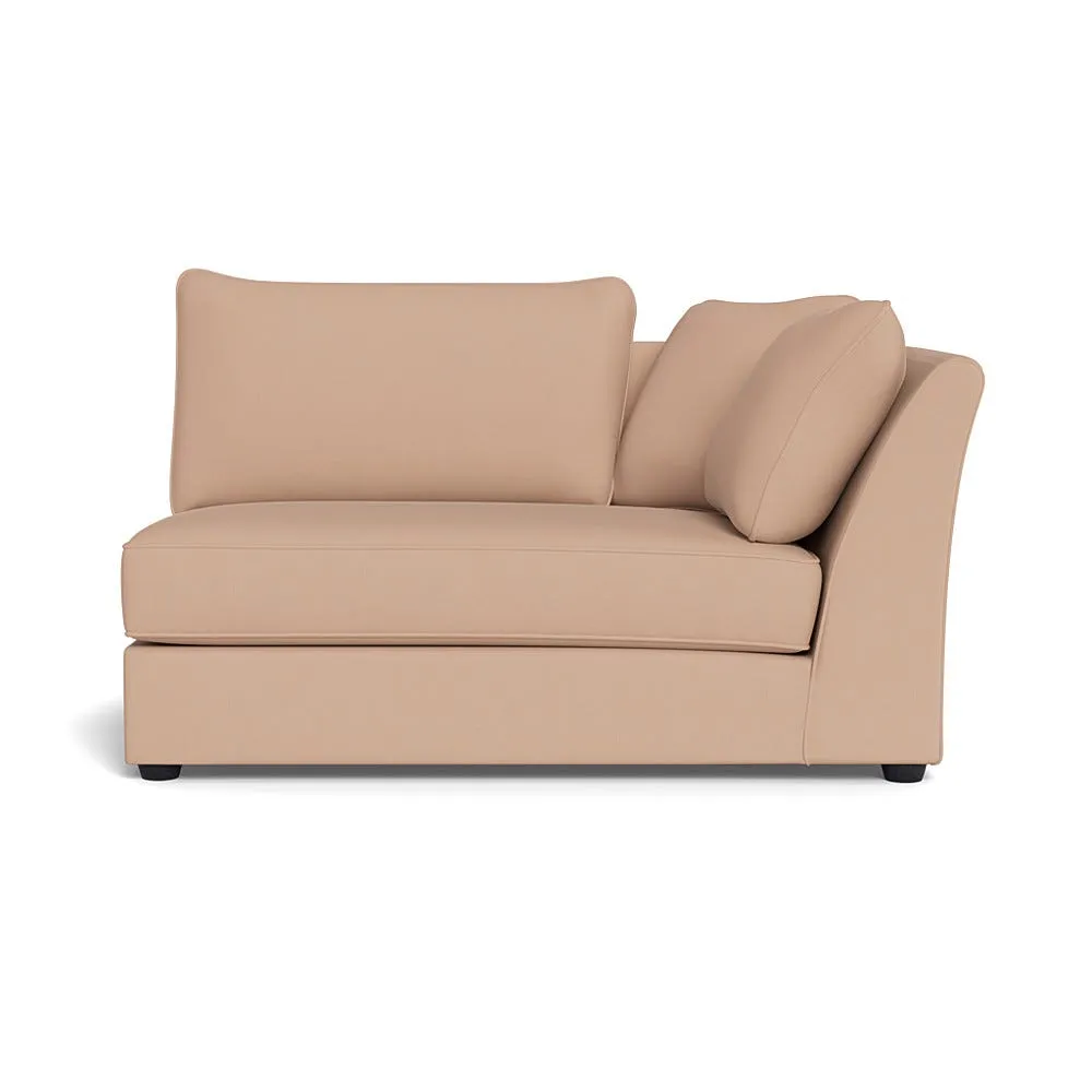Heal's Tailor Large Curved Right Hand Facing Corner Unit Capelo Linen-Cotton Rosedale Black Feet