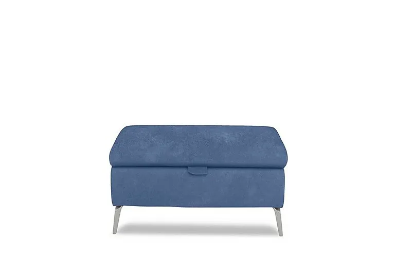 Daytona Fabric Footstool - Dexter Wave