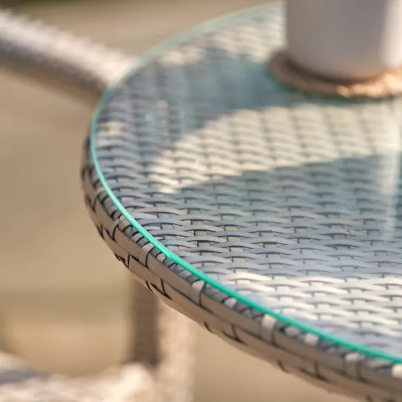 Pacific Lifestyle Tobs Outdoor Rattan Stackable Bistro Set 3