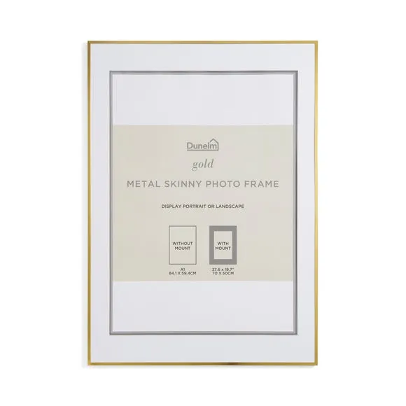 Skinny Metal Photo Frame 3