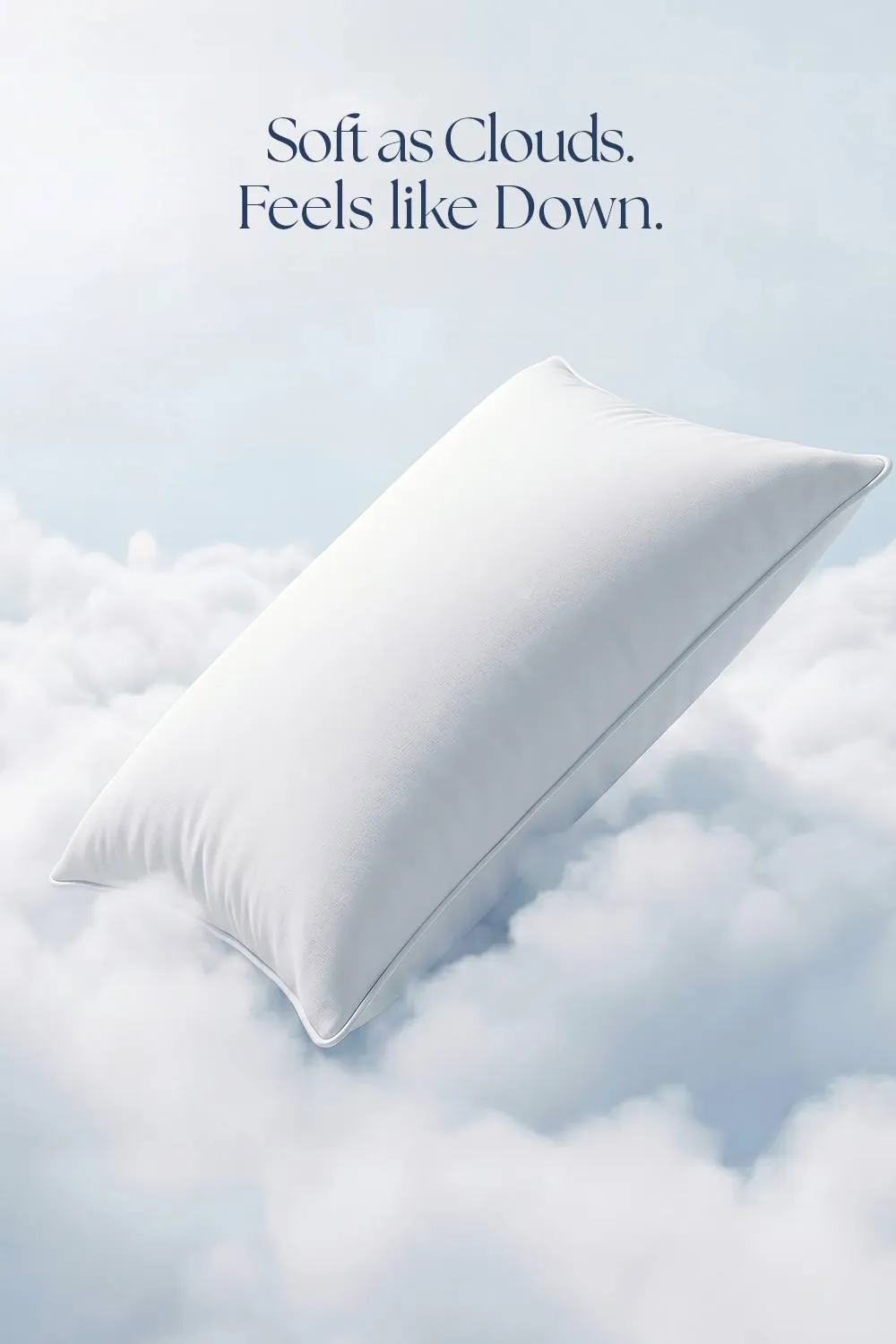 CHRISTY 'Cloud Loft' Luxurious Micro Loft Medium Firm Square Pillow in White 3
