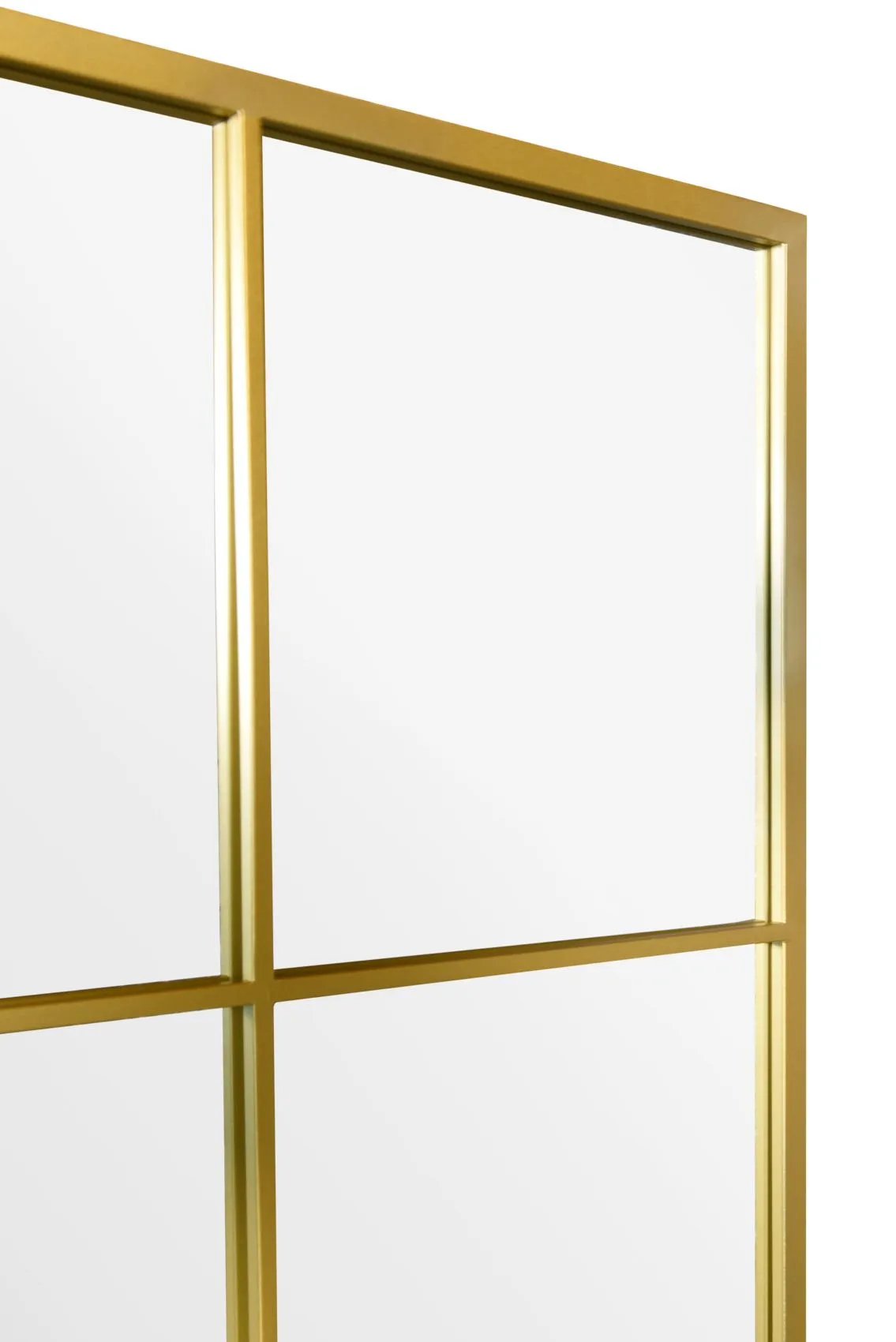 MirrorOutlet Gold Modern Window Leaner / Wall Mirror 79" X 47" 200CM X 120CM 5