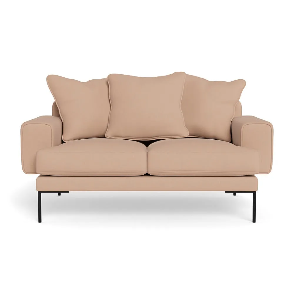 Heal's Torrington 2 Seater Sofa Capelo Linen-Cotton Rosedale Black Feet 1