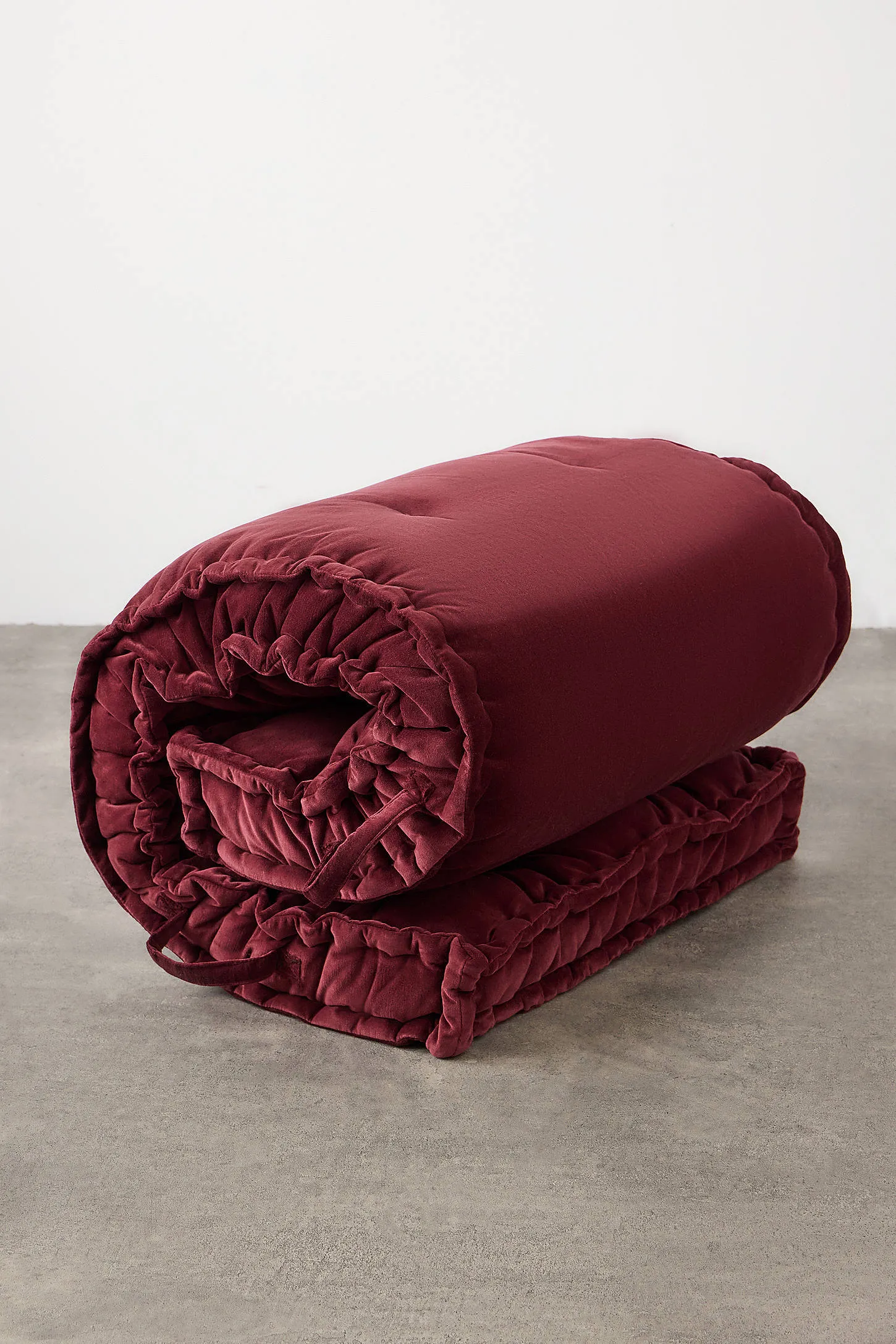Rohini Cabernet Velvet Daybed Cushion - Maroon 3