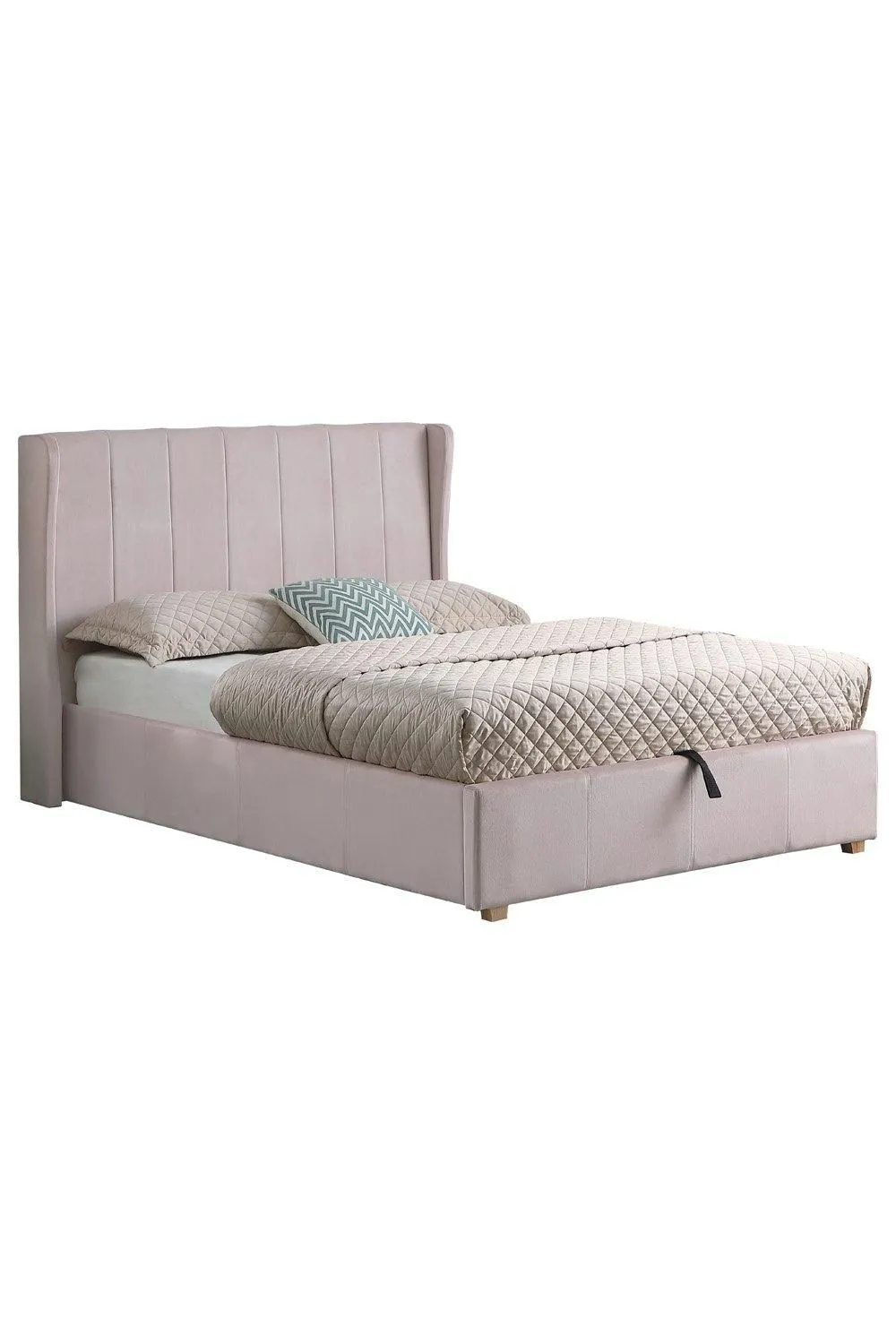 Seconique Amelia Plus 4'6" Double Storage Bed in Pink 5