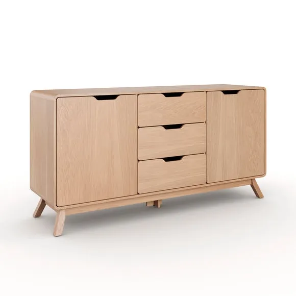 Edda Extra Wide Sideboard, Oak Effect 6