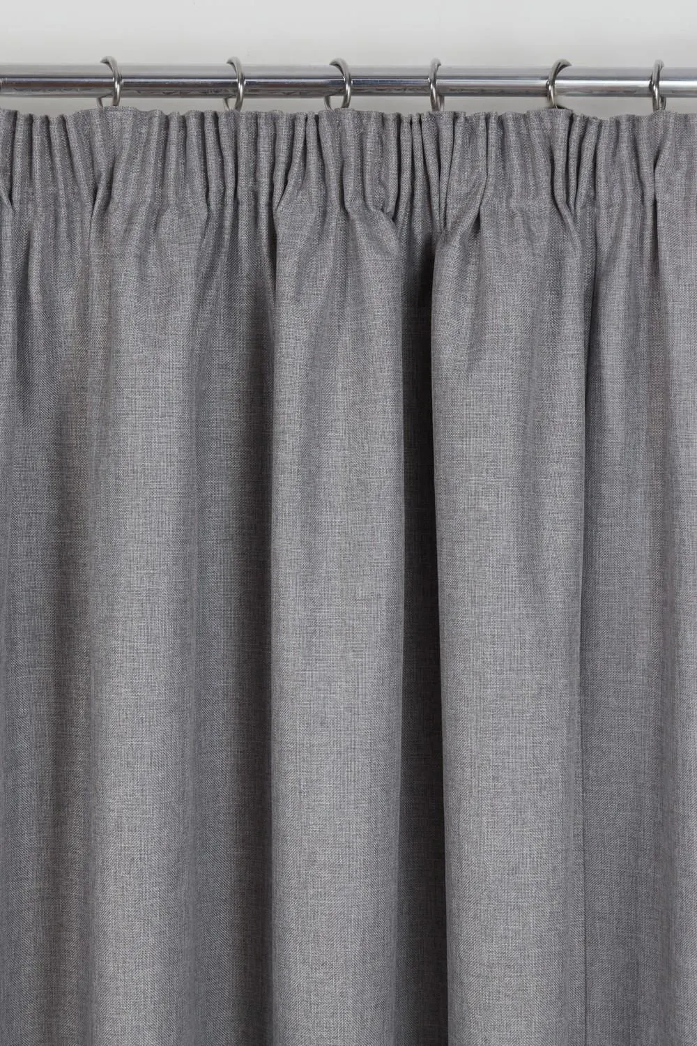 Sundour Eclipse Pencil Pleat Blackout Curtains Taped Curtain Pair in Grey 2