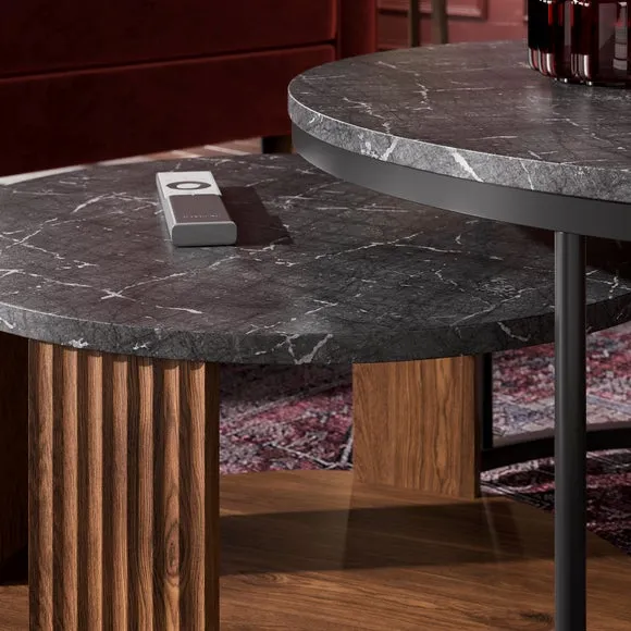 Georgi Marble Effect Nest of Coffee Tables 3