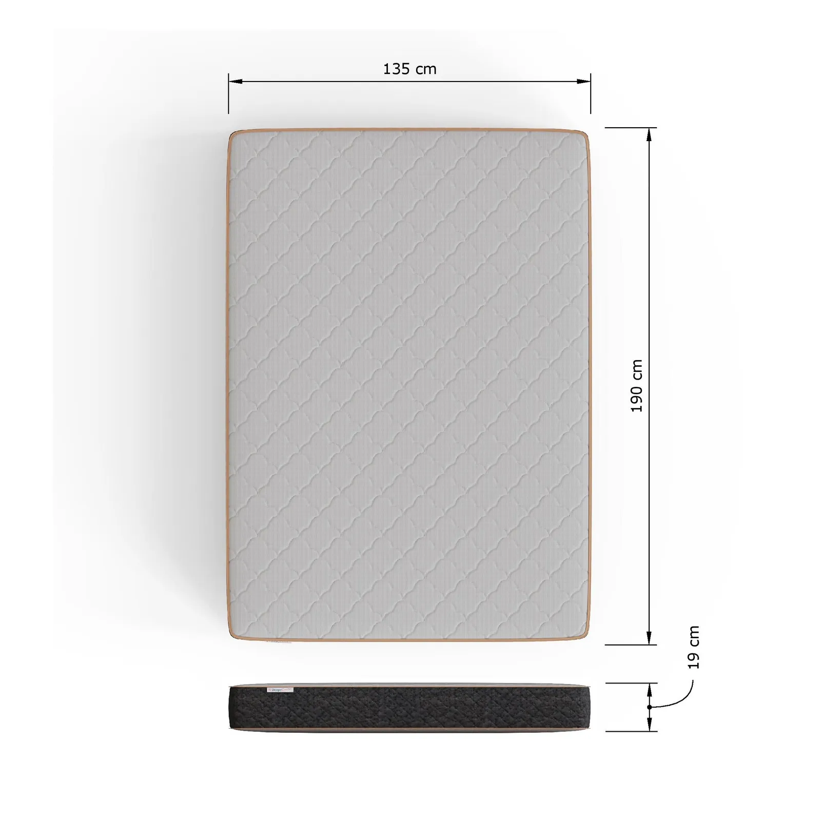 GFW SleepyCastle Rolled Bonnell Spring High Quality Durable Mattress In A Box 6