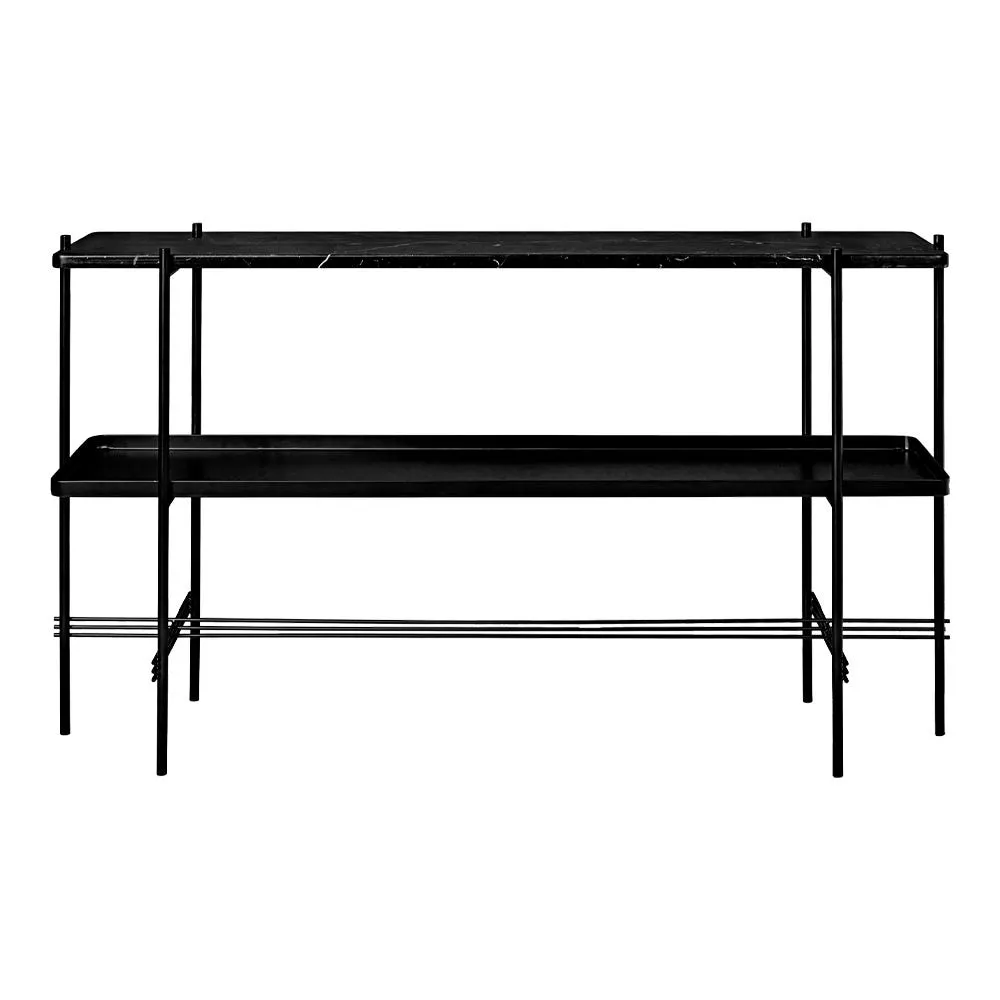 Gubi TS Console Black in Black Marquina Marble 2