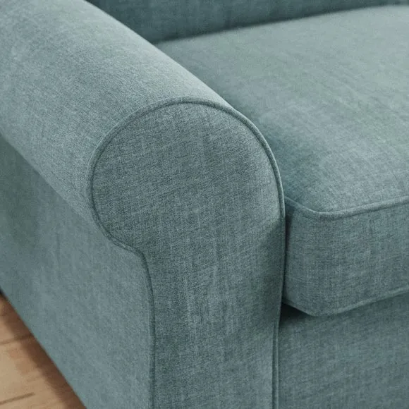 Flori Tonal Plush Chenille 2 Seater Sofa Bed 5
