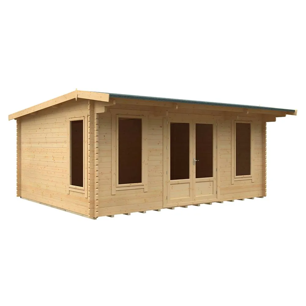 Buttercup Farm 18x14 The Jacob 44mm Cabin - L535 x W415 x H247 cm in Natural 2