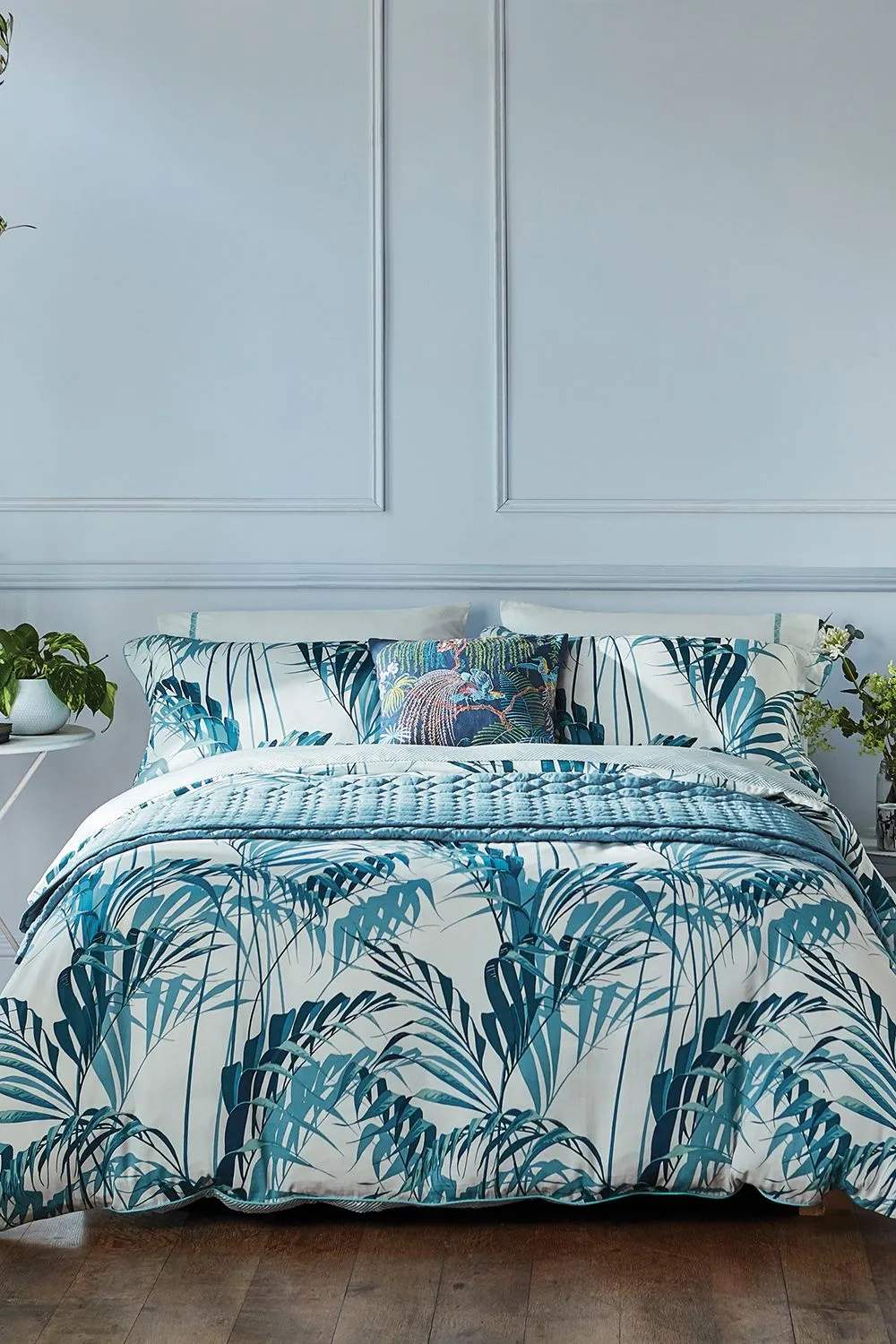 Sanderson 'Palmhouse' Cotton Duvet Cover Set in Green
