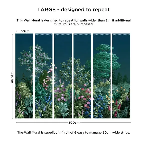 Midnight Garden Wall Mural 4