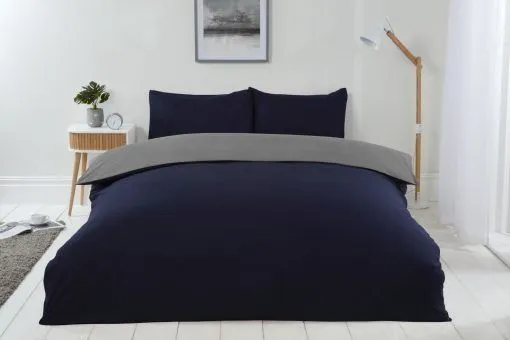 New Edge Blinds Brights Reversible Duvet in Blue