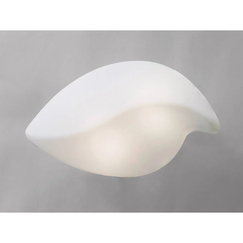 Netlighting Natura CeilingWall 2 Light E27 Small Indoor Polished ChromeOpal White 2