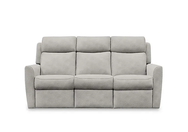 Wren 3 Seater Fabric Recliner Sofa with Headrests and Power Lumbar
