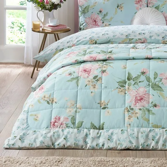 Catherine Lansfield Avebury Floral Bedspread 1