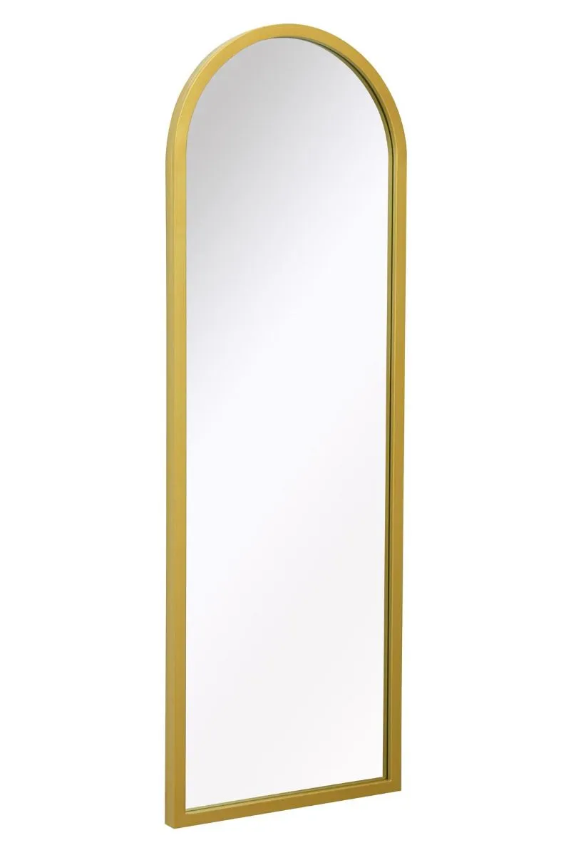 MirrorOutlet Gold Metal Framed Arched Garden Wall Mirror 47" X 16" (120CM X 40CM) 4