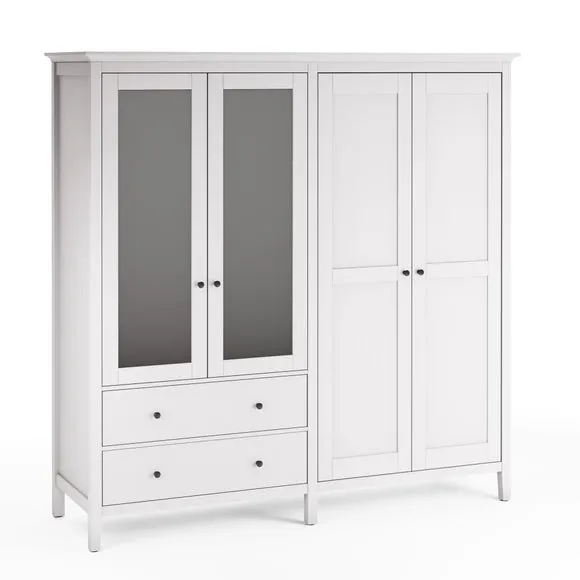 Lynton Mirrored 4 Door Wardrobe 5