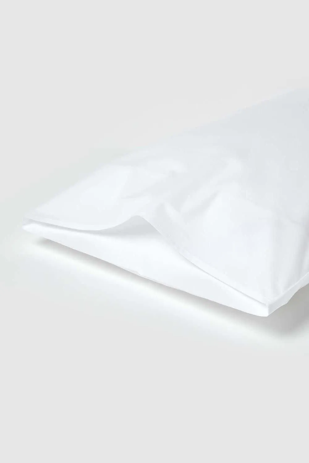 Homescapes Egyptian Cotton Housewife Pillowcase 200 TC, Standard Size in White 3