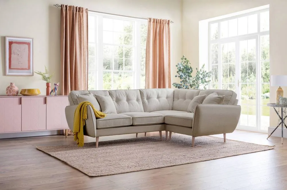 The Great Sofa Company Ailis 2 Corner 1 Faro Linen in Beige