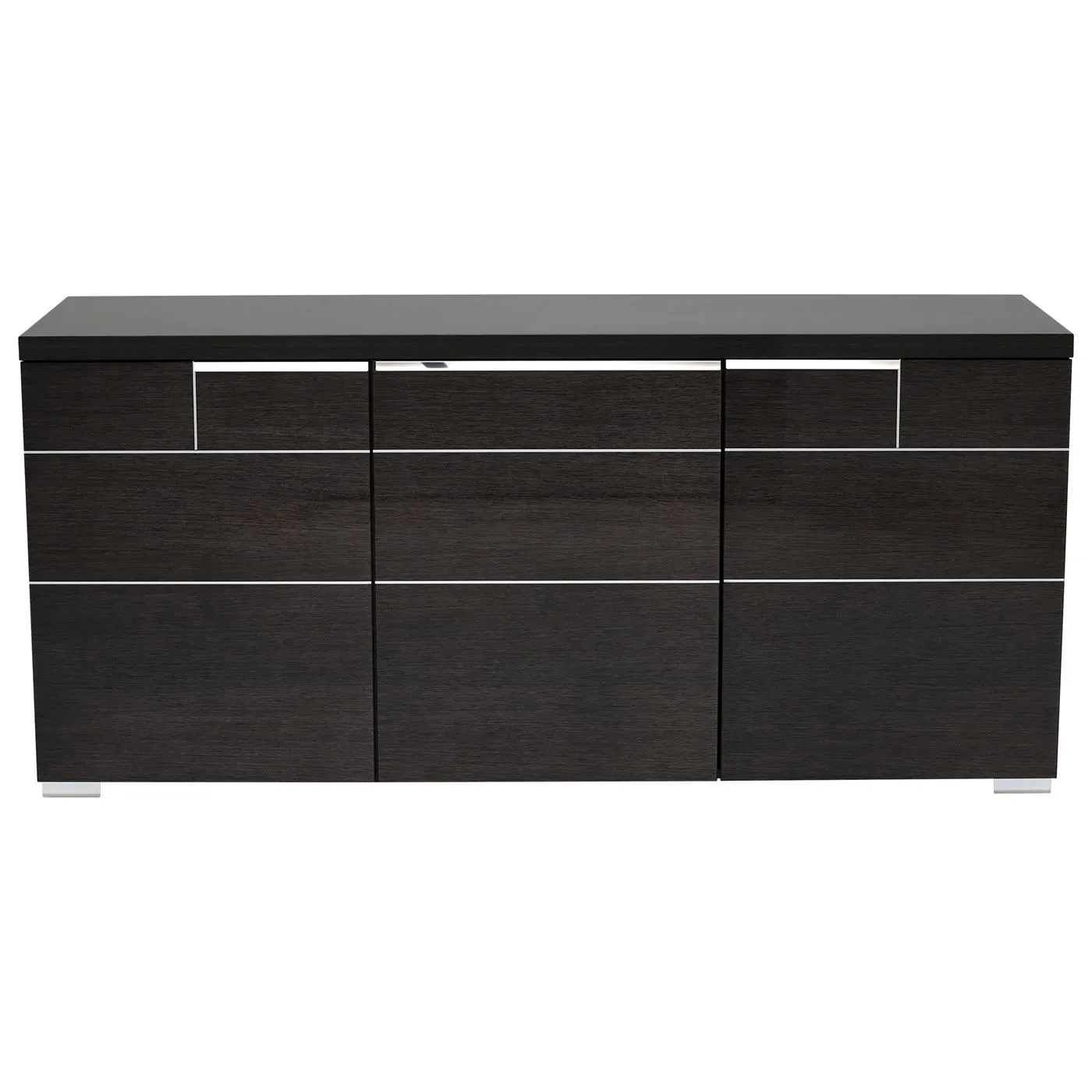 Versilia 3 Door Buffet Sideboard, Grey Gloss | Barker & Stonehouse 2