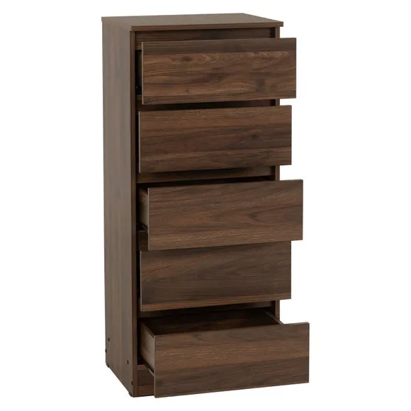 Walker 5 Drawer Narrow Chest 2