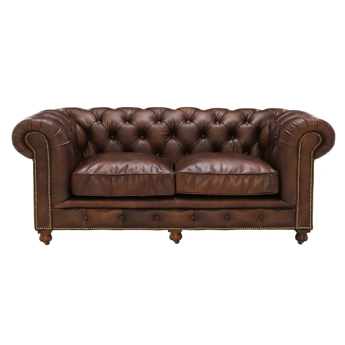 Asquith Leather 2.5 Seater Chesterfield Sofa