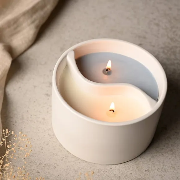 Serenity Yin Yang Relax & Revive Ceramic Candle