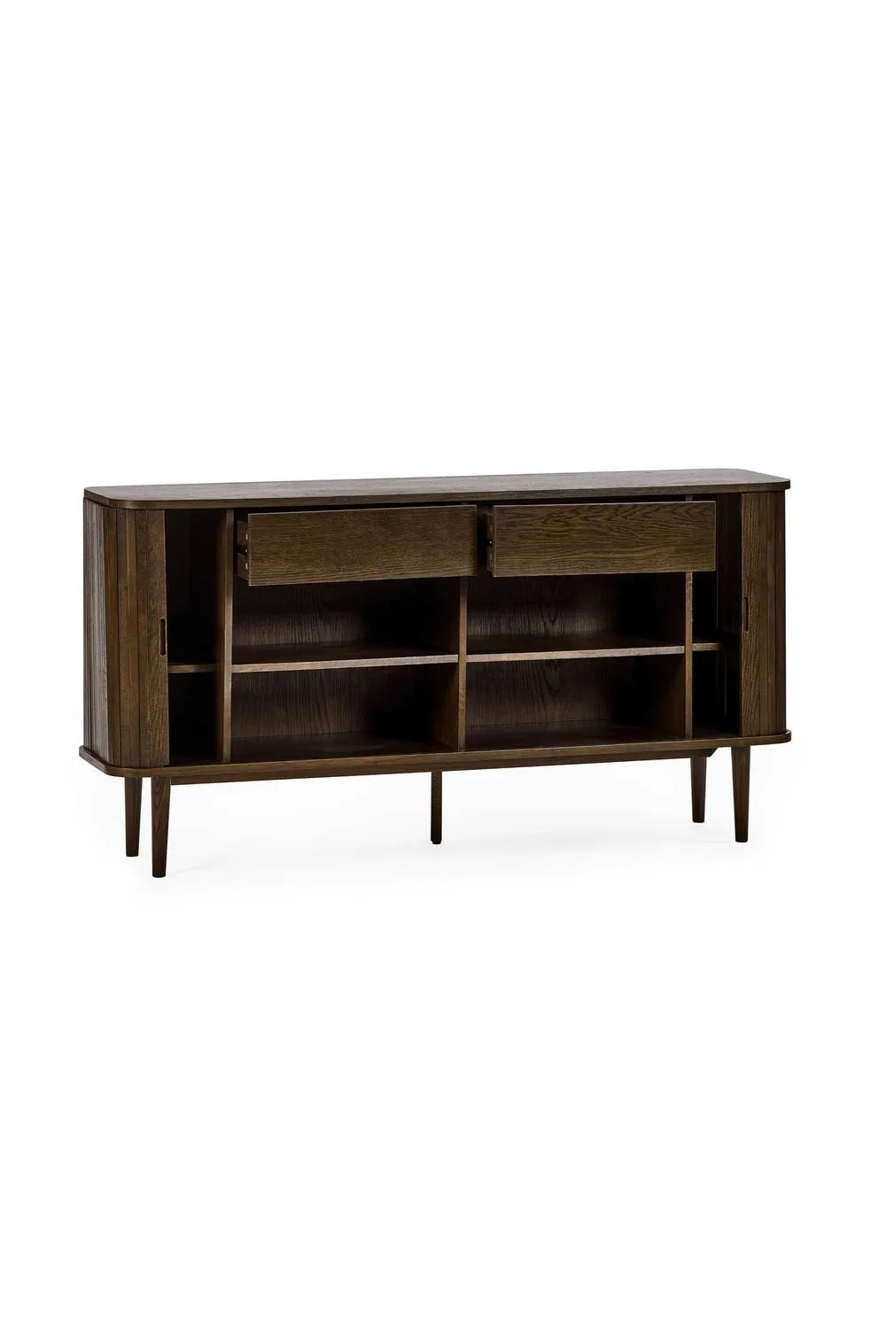 Julian Bowen Arya Wide Sideboard with Sliding Door Storage in Dark Brown 4